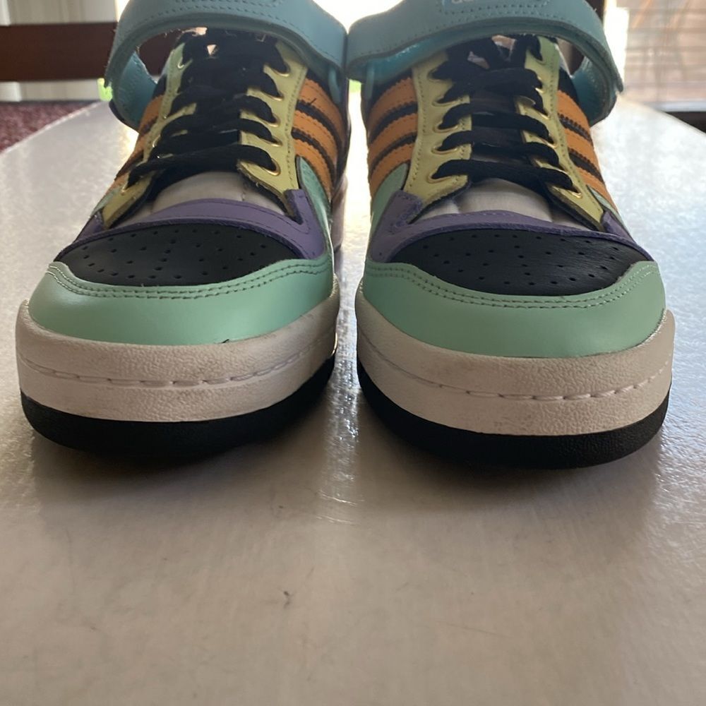 ADIDAS Forum Low Men’s Multi Color Leather Sneakers Size 8